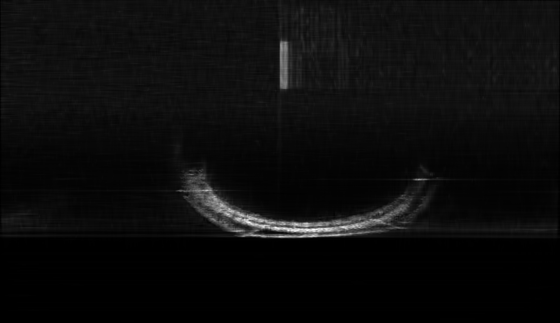 NAS-GS rendered sonar image of offshore anode